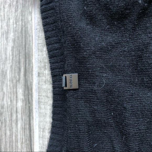 Rudsak black wool see-through back quality sweater - Picture 5 of 6